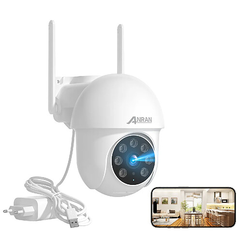 Caméra de Surveillance Filaire-5MP 3K Camera Exterieur/Interieur-Suivi Automatique-ANRAN P3