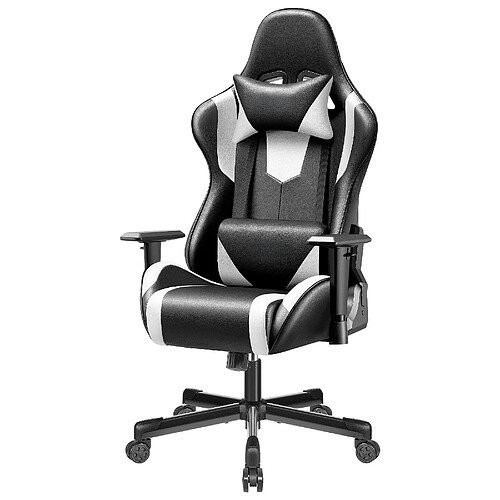 ByteLike Fauteuil de jeu ergonomique - Noir et blanc