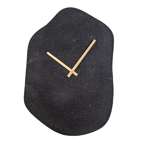 Table Passion Horloge Organic noir 64 x 44 cm en métal