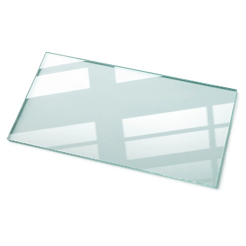 Tulup Plateau En Verre - 120x60 cm - Rectangulaire - Transparente - 1 pièce