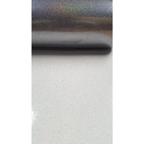 Toile cirée Nappe de table Transparente Paillette Disco – Ronde 140 cm – Livraison sans plis
