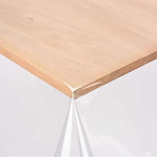 Toile cirée Nappe de table Transparente 0,50 mm Grande largeur – 180 x 250 cm – Livraison sans plis