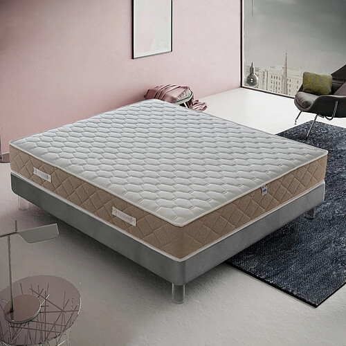Materassi&Doghe Matelas 160x200 cm Ressorts + Mousse Mémoire GOLD RELAX