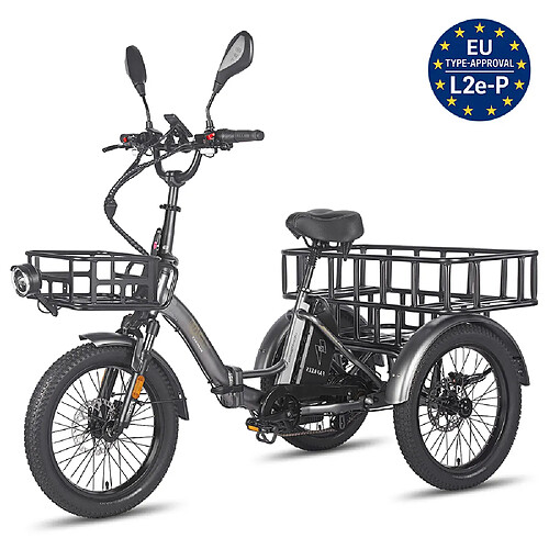 Vélo électrique Fafrees F20 Mate 20" Pneu Moteur 500W Charge Maximale 180Kg Gris