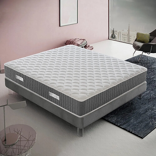 Materassi&Doghe Matelas 150x200 cm Ressorts + Mousse Mémoire PALERMO