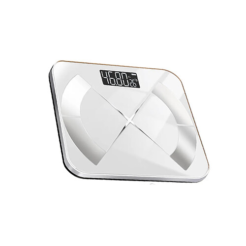 INF Balance corporelle intelligente compatible with Type-C 300mAh rechargeable, écran LCD rétr