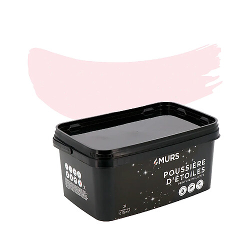 4murs Peinture Poussière d'étoiles - Rose Adara - 2 L