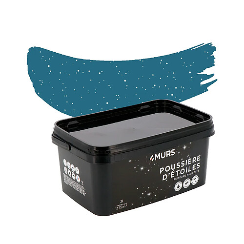 4murs Peinture Poussière d'étoiles - Bleu Alnitak - 2 L