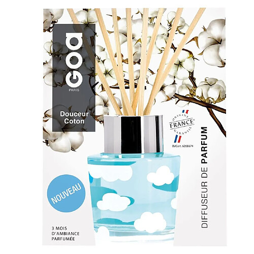 Goa diffuseur à bâtons Douceur coton - Bleu