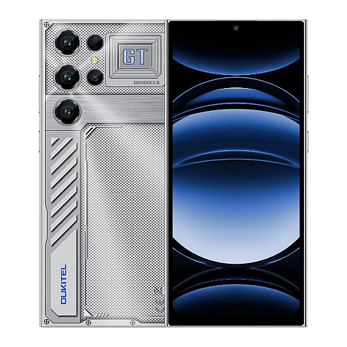 OUKITEL C61 GT Smartphone 8/256GB, 6.88" 90Hz, 5150mAh, NFC, Android 15, 4G Argenté