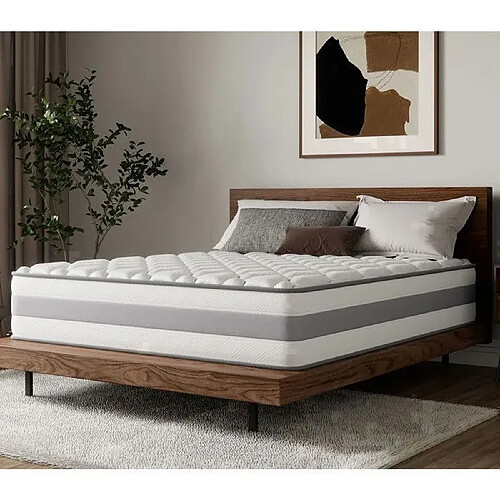 Matelas HOMAVO 140x200cm à Ressorts Ensachés 7 Zones -H3/H4 - Épaisseur 25cm