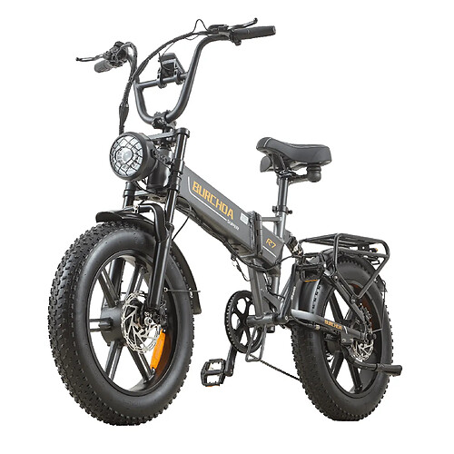Vélo Électrique Pliable Burchda R7 Double Moteur 2000W Batterie Amovible 48V20Ah 40km/h