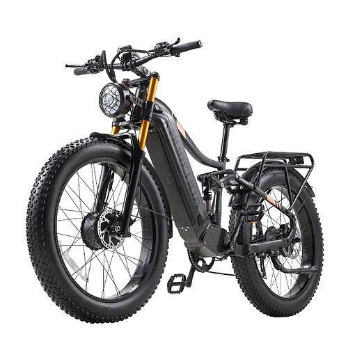 BURCHDA Vélo Électrique HC26 Double moteur 2000W Double Moteur 48V30Ah 120km 45km/h 26*4.0
