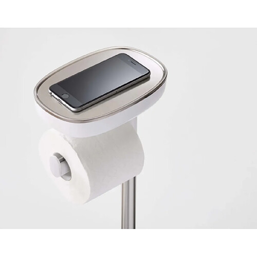 Porte papier toilette Joseph Joseph EasyStore inox gris rangement pratique