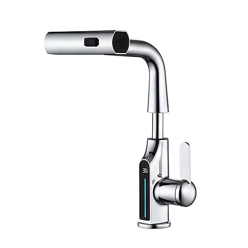 Avizar Robinet de Lavabo Extensible Argent