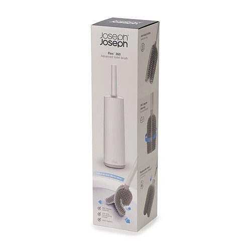 Brosse WC Joseph Joseph Flex 360 mat avec support nettoyage facile
