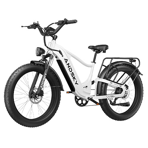 Vélo Électrique ANDSKY 750W 25/50km/h, Batterie 20Ah Autonomie 120km, Freins Hydrauliques