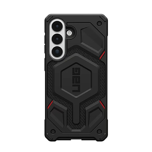 UAG Coque pour Galaxy S26 Edge MagSafe Motif Hexagonal Série Monarch Pro Noir / Rouge