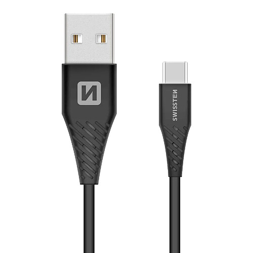 Swissten Câble USB pour Smartphone Noir