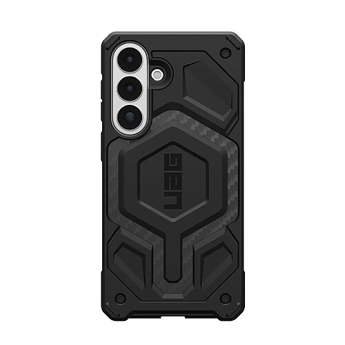 UAG Coque pour Galaxy S26 Edge MagSafe Motif Hexagonal Série Monarch Pro Noir