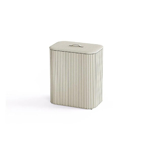 Panier a linge Joseph Joseph Tota Luxe 90L 2 compartiments ecru elegant