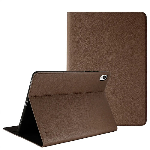 Selencia Coque tablette Riva pour Samsung Galaxy Tab S11 - Mocha Brown