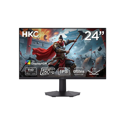 HKC G24H3D - Moniteur Gaming 24 pouces Full HD 240 Hz Fast IPS