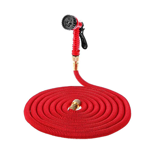 Avizar Tuyau d'Arrosage Extensible Rouge