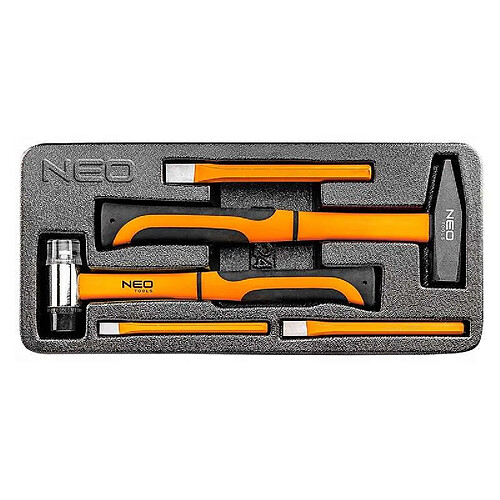 NEO TOOLS 84-242 - Insert mousse 5 pièces marteau et burins