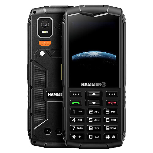 Hammer Téléphone Portable Hammer Horizon LTE Double SIM Autonomie 18h Waterproof IP68 Noir