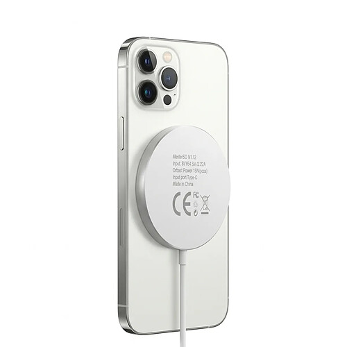 Mayaxess Chargeur pour iPhone 14 Pro Max Magsafe Magnétique 15W Blanc