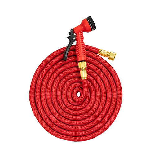Avizar Tuyau d'Arrosage Extensible Rouge
