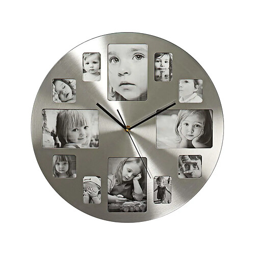 Nedis Horloge murale analogique - Argent