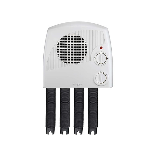 Nedis Séchoir à Chaussures 4 Paires 350W avec Tuyaux Rétractables Blanc / Noir