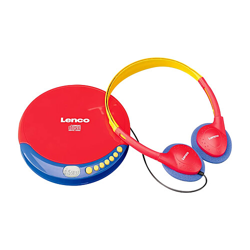 Lenco Lecteur CD Portable Enfants Bleu / Rouge
