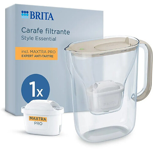BRITA Style Essential Sand - Carafe filtrante 2,4 L