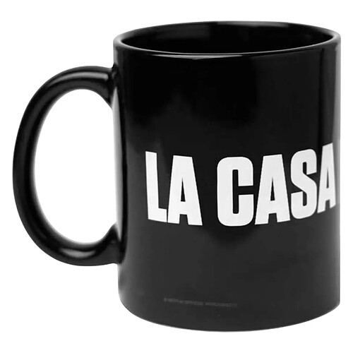 Inny Mug Céramique 330 ml avec Logo La Casa de Papel Compatible Micro-ondes Noir
