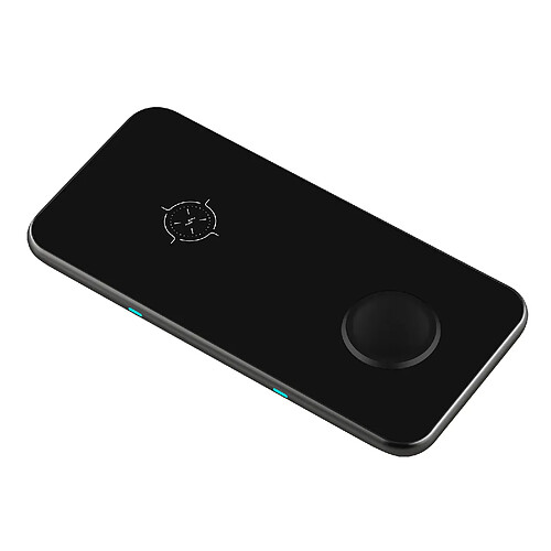 Swissten Station de Charge Sans Fil pour Smartphone et Écouteurs Multifonction Noir
