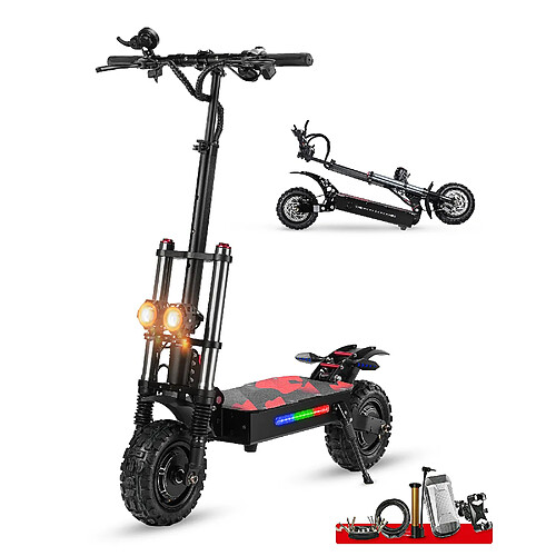 Trottinette Électrique Pliable BOYUEDA S3 60V38Ah Autonomie 120km Double Moteur 6000W