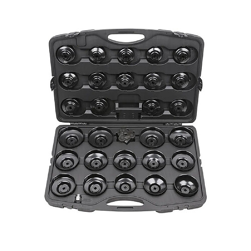 KS Tools Coffret douilles filtre à huile 3/8'' + 1/2'' 30 pièces