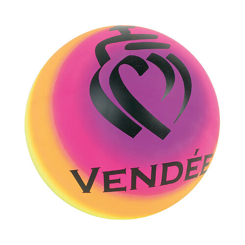 WDK Rainbow Ball 23 cm - Motif Cœur - Multicolore