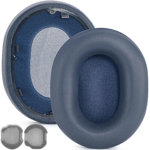 INF 2 Pièces Coussinets d'Oreilles en Agneau Compatible avec Sony WH-1000XM5 - Bleu, Mousse à