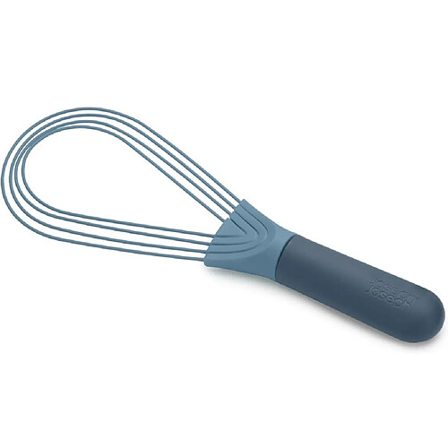 Fouet 2 en 1 Twist Joseph Joseph plat et ballon antiadhesif bleu