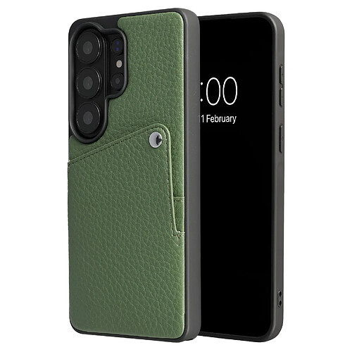 Selencia Coque Riva avec porte-cartes pour Samsung Galaxy S26 Ultra - Sage Green