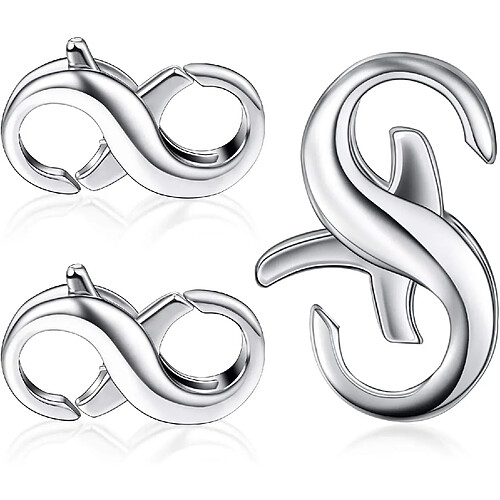 Fermoir à double ouverture en acier inoxydable pour bijoux DIY ajustable