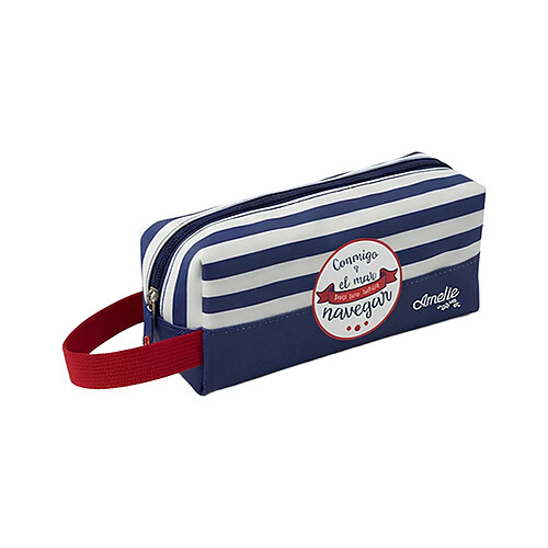 Amelie Trousse à Crayons Zippée Bleu