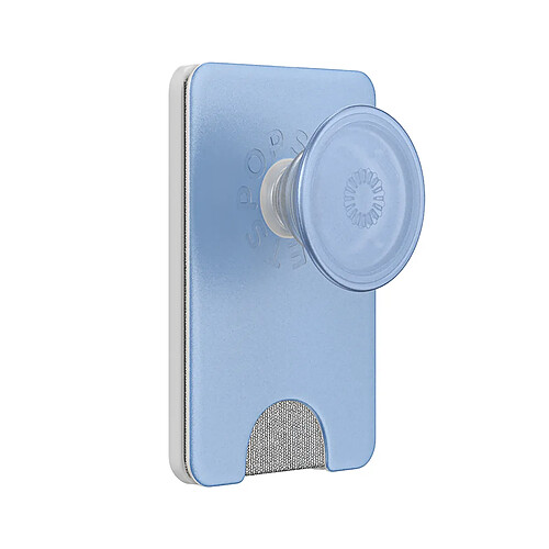 PopSockets Support PopWallet MagSafe pour Smartphone avec Porte-Cartes Intégré Bleu