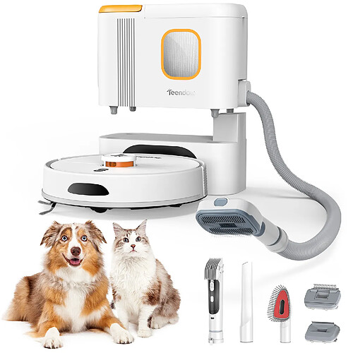 Aspirateur robot à vidage automatique TEENDOW D20s Max - 6000 Pa