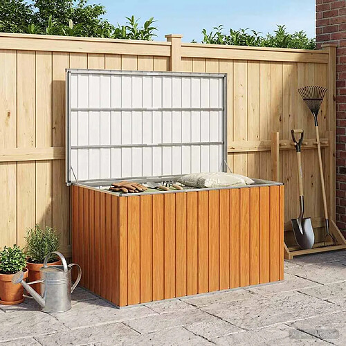 vidaXL Boîte de Rangement Extérieure Acier galvanisé 171 x 99 x 93 cm