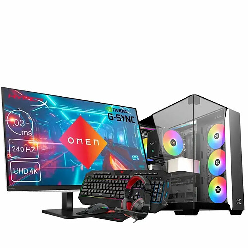 Gosu PC Gamer Completo DAIMYO A87F RTi56 V16 - Ryzen 7 8700F - RTX 5060 Ti - 32" QHD